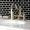 Kingston Brass KS3912GL Restoration Bathroom Bridge Faucet, Polished Brass KS3912GL - alternate 2